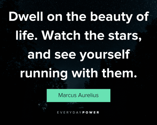 star quotes about dwell on the beauty of life. Watch the stars, and see yourself running with them