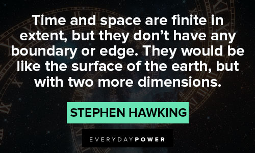 stephen hawking quotes about time and space are finite in extent