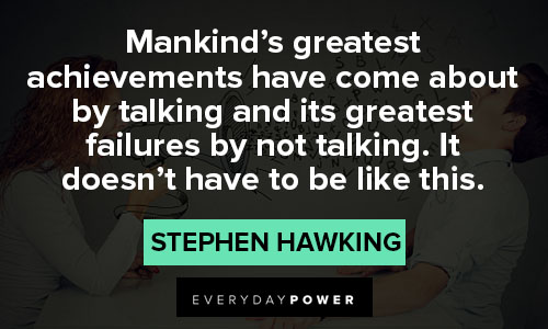stephen hawking quotes about mankind