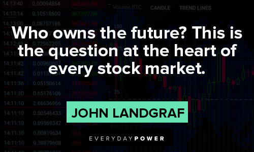 Stock Market Quotes about the question at the heart of every stock market