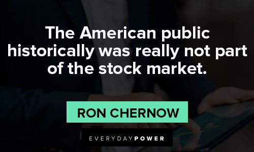 Stock Market Quotes about the American public historically was really not part of the stock market
