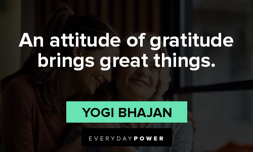 thankful quotes about An attitude of gratitude brings great things