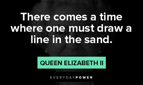 The Crown quotes about there comes a time where one must draw a line in the sand