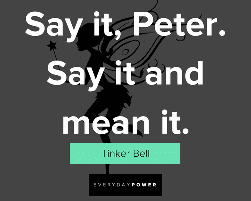 Tinker Bell quotes from the movie hook