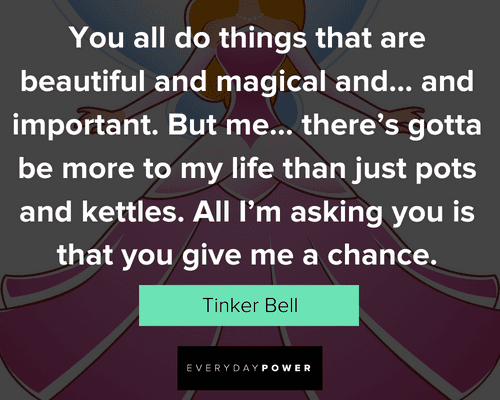 Tinker Bell quotes that arre beautiful and magical