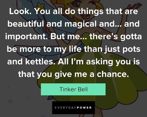 Tinker Bell quotes on give me a chance