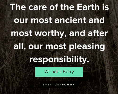tree quotes about the care of the Earth is our most ancient and most worthy