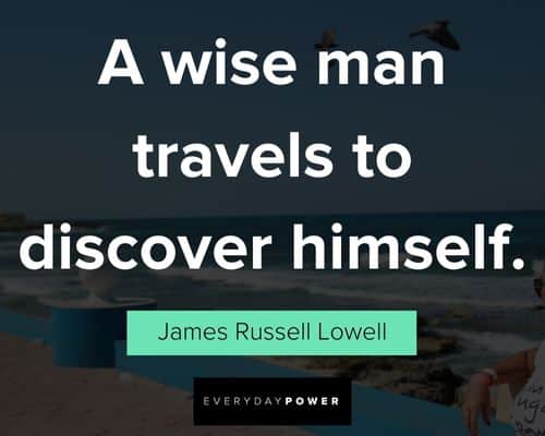 vacation quotes about a wise man travels to discover himself