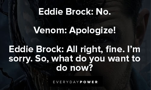 venom quotes about so, what do you want to do now