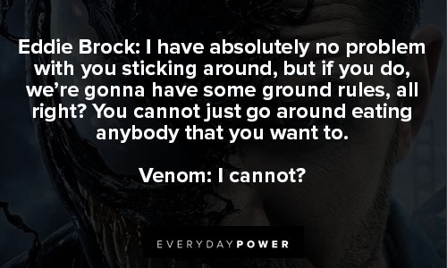 venom quotes about Eddie Brock