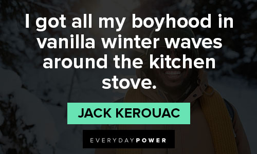winter quotes about vanilla winter waves around the kitchen stove