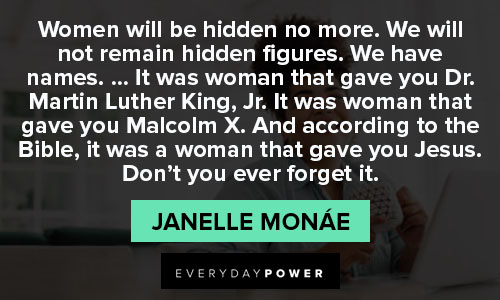 women empowerment quotes from Janelle Monae