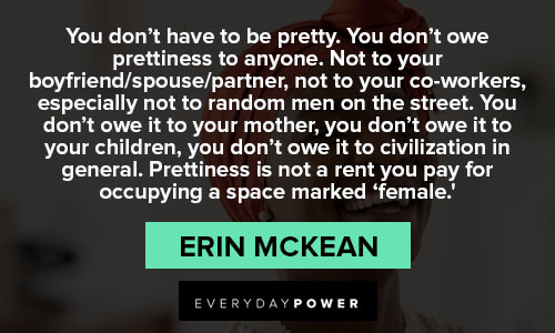 women empowerment quotes from Erin Mckean