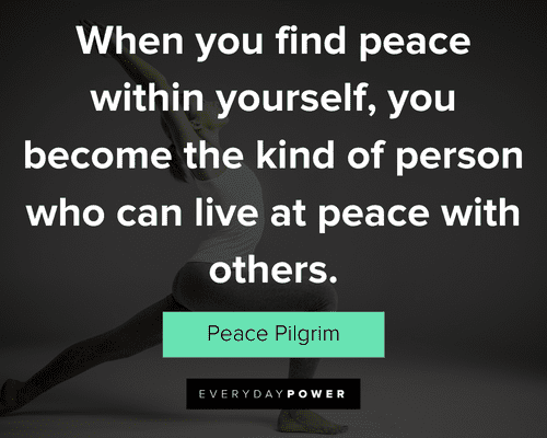 yoga quotes about you become the kind of person who can live at peace with others