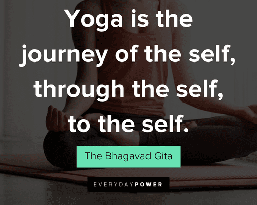 yoga quotes about yoga is the journey of the self, through the self, to the self