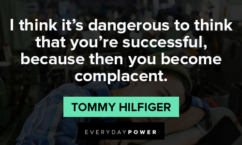complacency quotes on successful