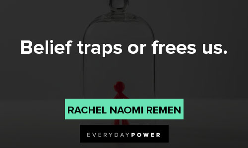 trap quotes on belief traps or frees us