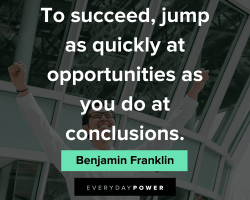 Benjamin Franklin quotes to succeed