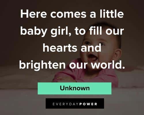 expecting baby girl quotes