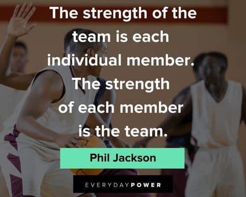 basketball quotes about the strength of the team is each individual member