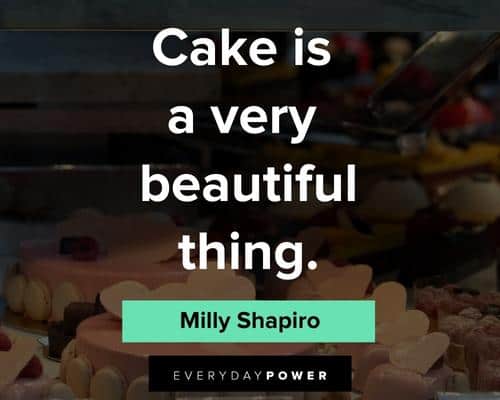 cake quotes about cake is a very beautiful thing