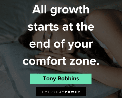 comfort zone quotes about all growth starts at the end of your comfort zone