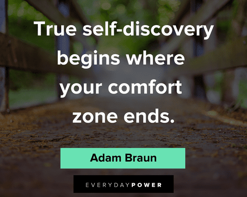 comfort zone quotes on true self discovery