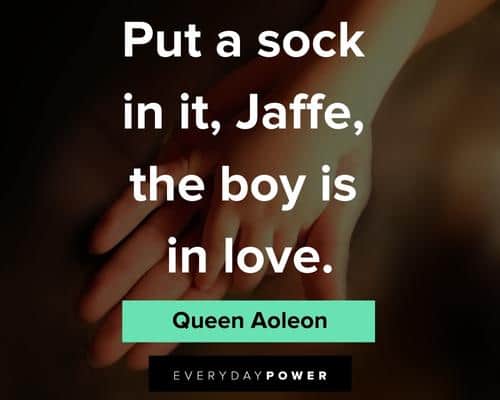 Coming to America quotes about put a sock in it, Jaffe, the boy is in love