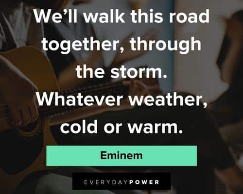 Eminem quotes about weather