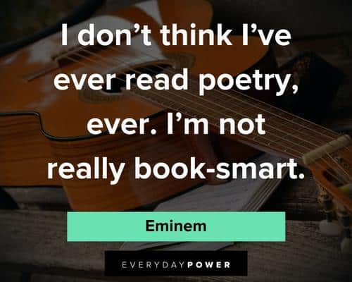 Eminem quotes about poetry