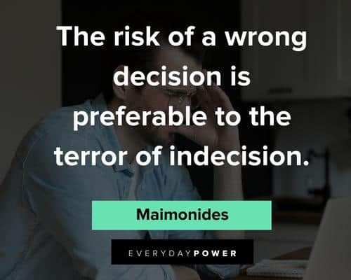 feeling lost quotes about the risk of a wrong decision