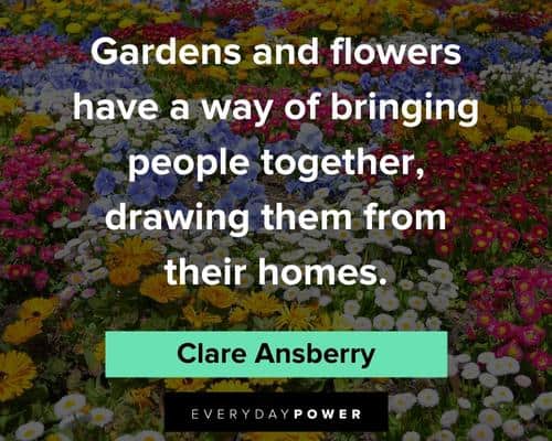 flower quotes about gardens and flowers have a way of bringing people together