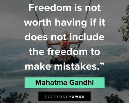 freedom quotes by gandhi