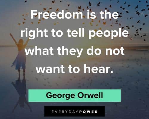 Freedom Quotes to tell people what they do not want to hear
