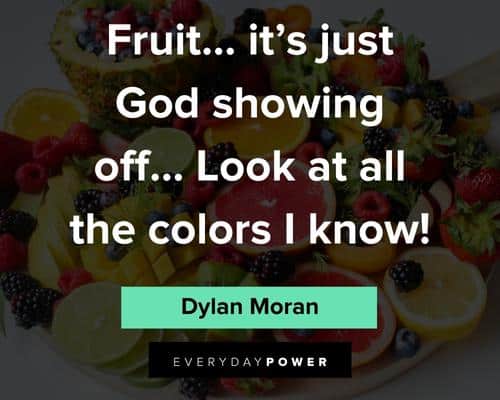 fruit quotes about the color of fruits