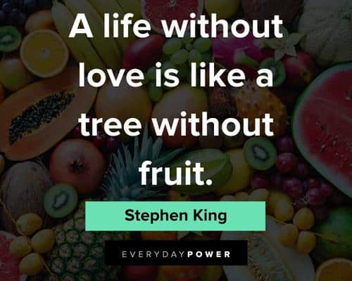 fruit quotes on a life without love is like a tree without fruit