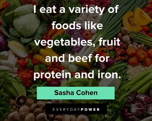 fruit quotes about protein and iron