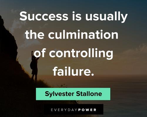 gym quotes about success is usually the culmination of controlling failure