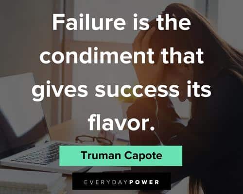 gym quotes about failure is the condiment that gives success its flavor