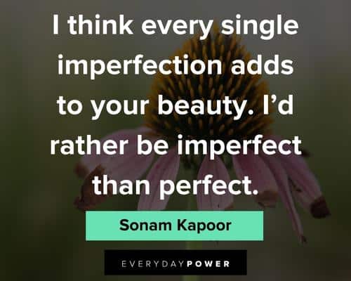 quotes about being unperfect