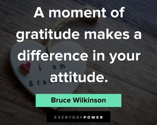 Law of Attraction quotes about a moment of gratitude