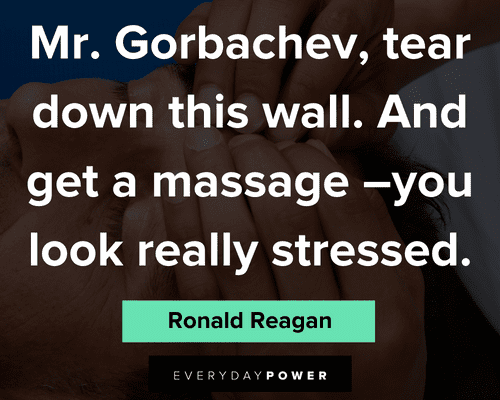 massage quotes from Ronald Reagan