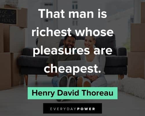 money quotes that man is richest whose pleasures are cheapest