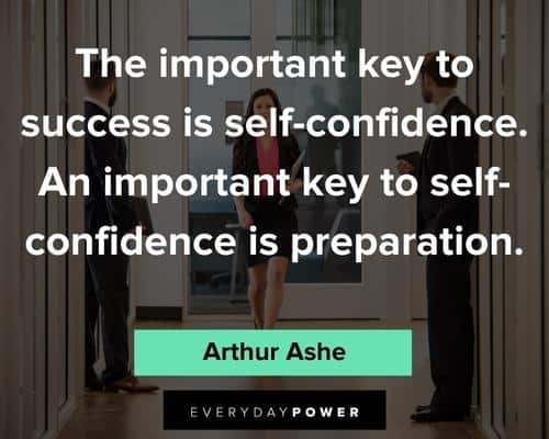 confidence quotes about the important key to suceess