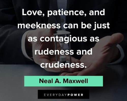 patience quotes about love, patience and meekness