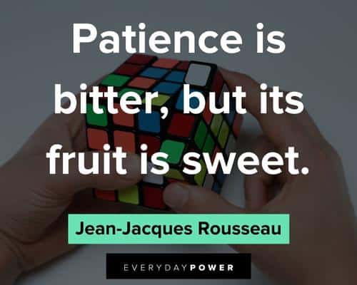 patience quotes about patience is bitter, but it's fruit is sweet