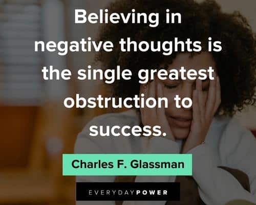 positive attitude quotes on believing in negative thoughts