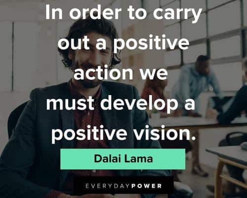 positive attitude quotes to carry out a positive action