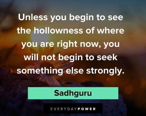 Sadhguru quotes to seek something else strongly
