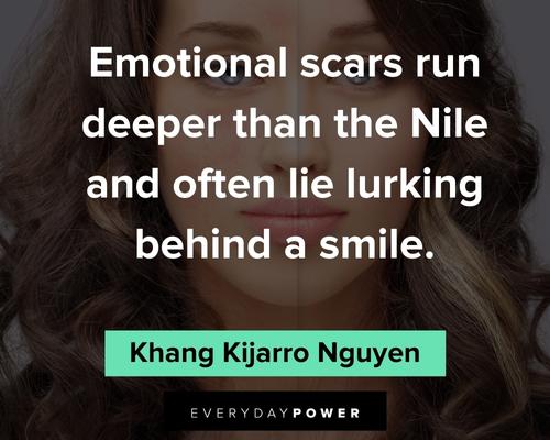 scars quotes on Emotional scars run deeper